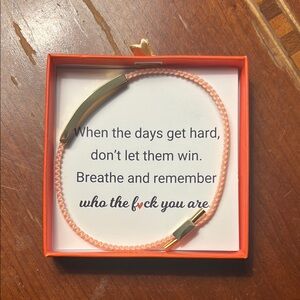 Elegant Gold and Pink Bracelet